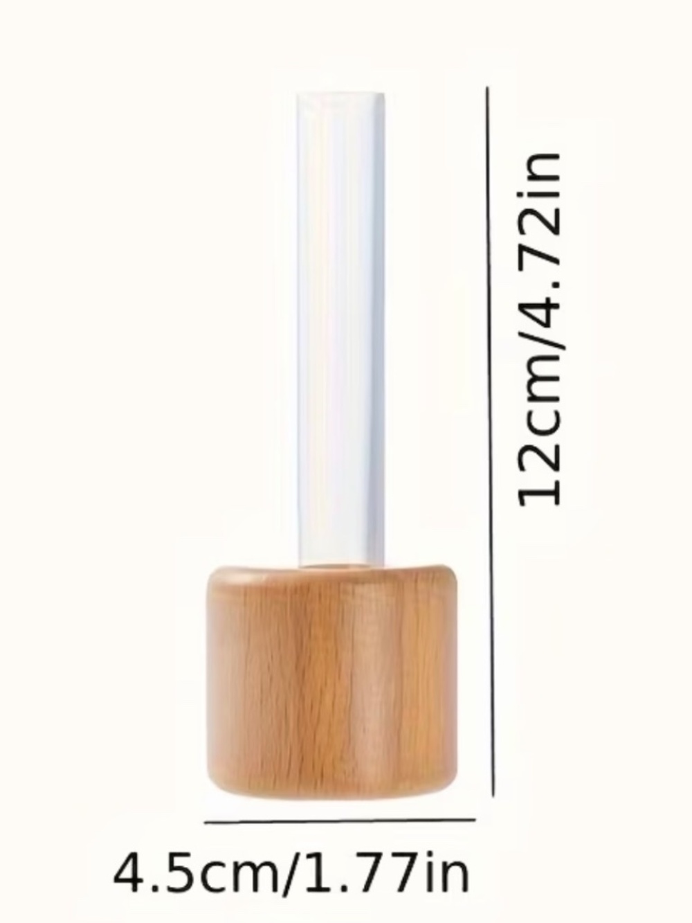 2 Piece Magnetic Propagation Hydroponic Bamboo Vase - Picture 3 of 5